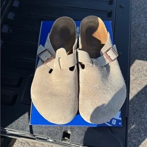 Birkenstock Boston Clogs, Suede